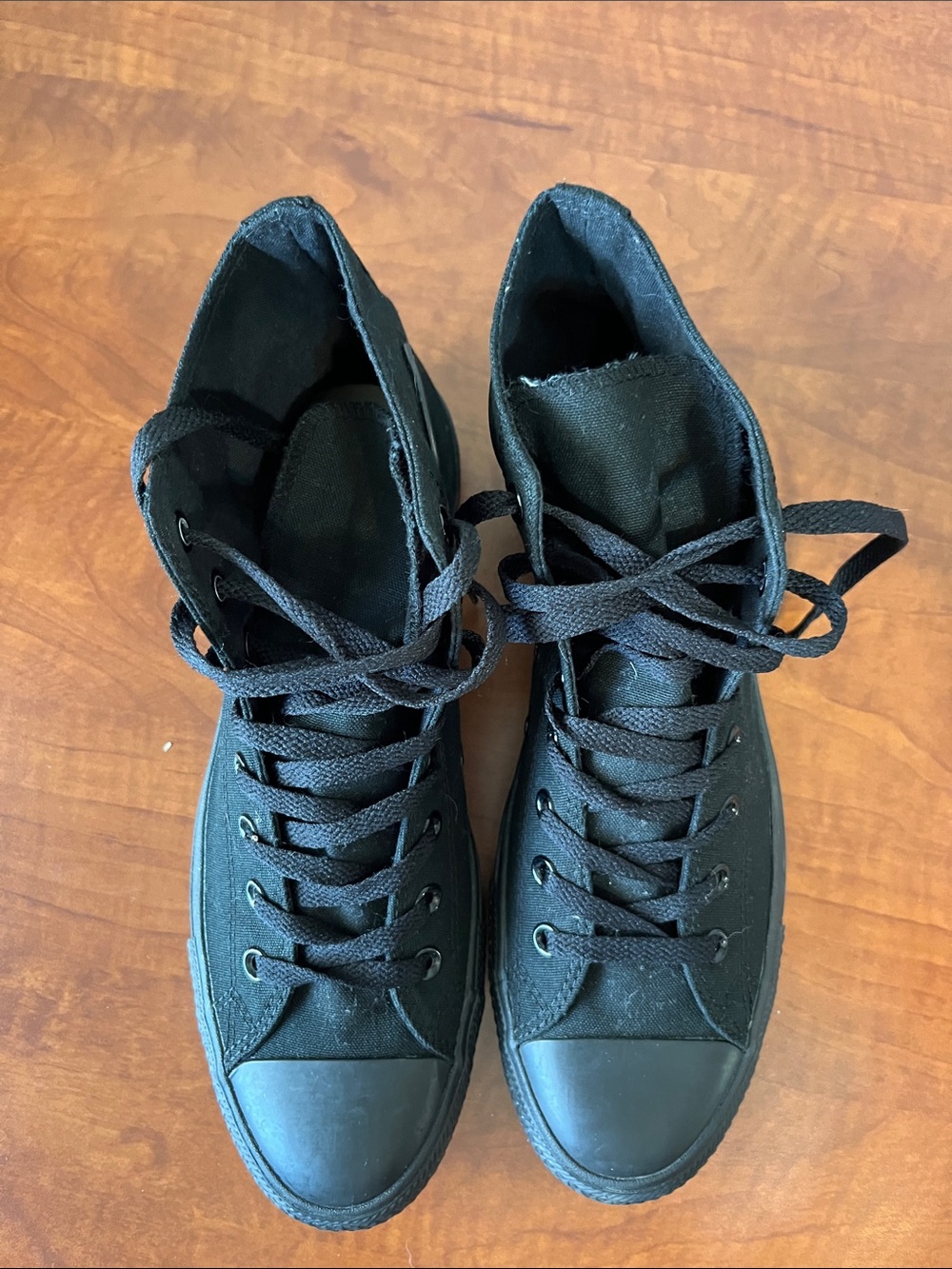 Converse All Star High Top Monochrome Sneakers Black - Picture 9 of 12
